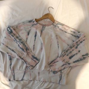 Old Navy balloon sleeve crew neck tie dye sweater size women’s large